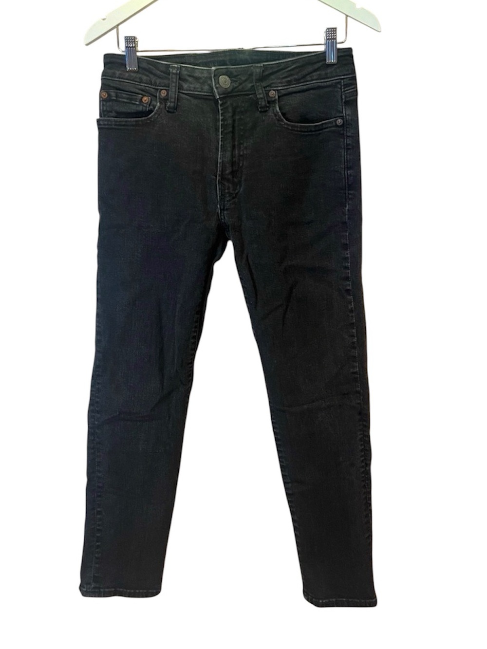 American Eagle Men’s Slim Straight Jeans Black Airflex Stretch Size 29 x 30